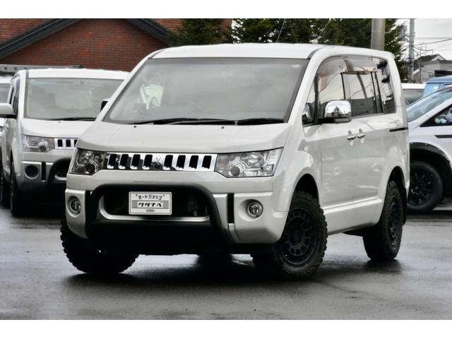 デリカＤ：５ シャモニー　４ＷＤ　本州仕入　１オーナー　ジオランダーＭ／Ｔ　新品フロントガード　両側電動スライドドア　シートヒーター　シートカバー付き（9枚目）