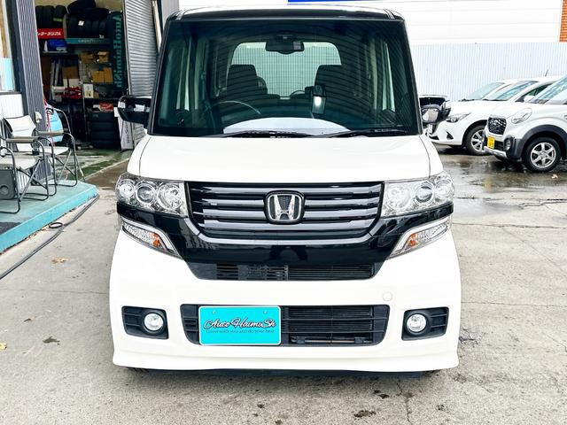 Ｎ－ＢＯＸカスタム Ｇ・Ａパッケージ　４ＷＤ　寒冷地仕様　社外ナビ　片側パワースライド　バックカメラ　フルセグＴＶ　オートエアコン　ＨＩＤ　オートライト　アイドリングストップ　純正１４インチアルミ（4枚目）