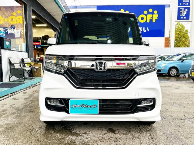 Ｎ－ＢＯＸカスタム Ｇ・Ｌターボホンダセンシング　４ＷＤ　寒冷地仕様　社外８インチナビ　両側パワースライド　バックカメラ　純正エンジンスターター　前後ドラレコ　ＥＴＣ　ＬＥＤヘッドライト　シートヒーター　ハーフレザーシート　クルーズコントロール（5枚目）