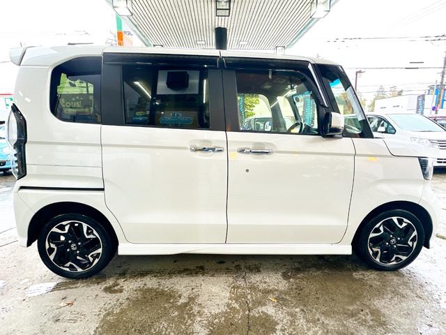 Ｎ－ＢＯＸカスタム Ｇ・Ｌターボホンダセンシング　４ＷＤ　寒冷地仕様　社外８インチナビ　両側パワースライド　バックカメラ　純正エンジンスターター　前後ドラレコ　ＥＴＣ　ＬＥＤヘッドライト　シートヒーター　ハーフレザーシート　クルーズコントロール（7枚目）
