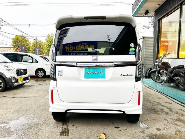 Ｎ－ＢＯＸカスタム Ｇ・Ｌターボホンダセンシング　４ＷＤ　寒冷地仕様　社外８インチナビ　両側パワースライド　バックカメラ　純正エンジンスターター　前後ドラレコ　ＥＴＣ　ＬＥＤヘッドライト　シートヒーター　ハーフレザーシート　クルーズコントロール（9枚目）