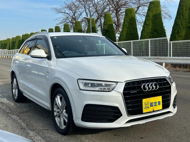 Q3 2.0TFSIクワトロ180PS Sラインパッケージ Goo鑑定車 保証付 ワンオーナー 禁煙車 クワトロSラインパッケージ ナビ TV バックカメラ Bluetooth ETC 前後ドラレコ パワーバックドア アドバンスキー ハーフレザーシート(2枚目)