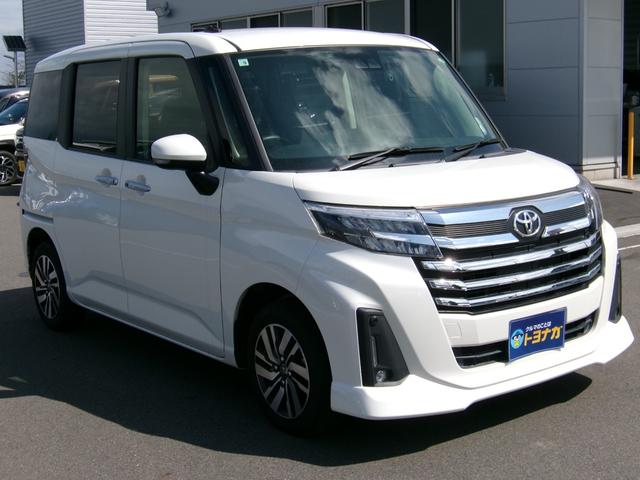 ルーミー カスタムＧ　雹災車　ナビ　バックカメラ　両席シートヒーター　アルミホイール　フォグランプ　ＬＥＤヘッドライト　スマートキー　トヨタセーフティセンス　アダクティブクルーズ　ビルトインＥＴＣ　両側電動スライドドア（3枚目）