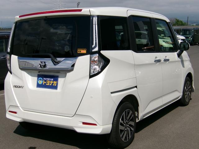 ルーミー カスタムＧ　雹災車　ナビ　バックカメラ　両席シートヒーター　アルミホイール　フォグランプ　ＬＥＤヘッドライト　スマートキー　トヨタセーフティセンス　アダクティブクルーズ　ビルトインＥＴＣ　両側電動スライドドア（7枚目）
