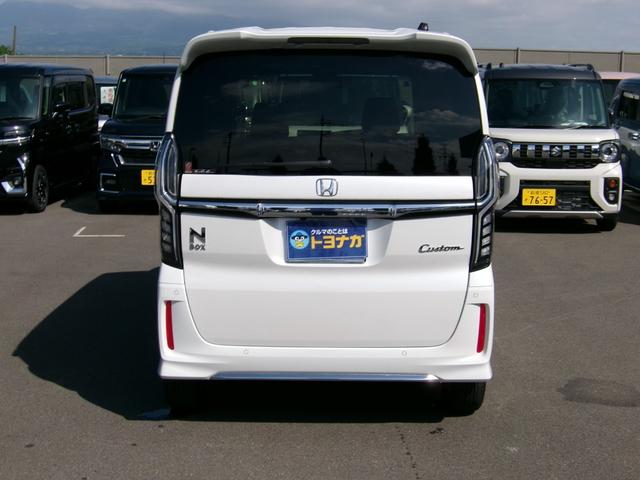 Ｎ－ＢＯＸカスタム Ｌ　雹災凹み　ワンオーナー　純正フルセグＳＤナビ　Ｂｌｕｅｔｏｏｔｈ　バックカメラ　ＬＥＤライト　パーキングソナー　ホンダセンシング　電子パーキング　前席セートヒーター　ビルトインＥＴＣ（5枚目）