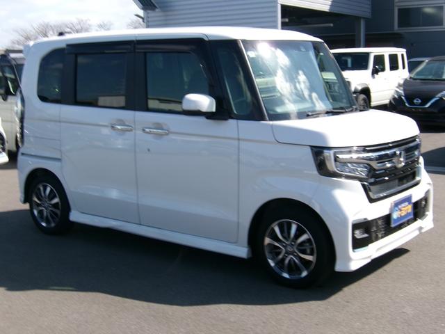 Ｎ－ＢＯＸカスタム Ｌ　雹災凹み　ワンオーナー　純正フルセグＳＤナビ　Ｂｌｕｅｔｏｏｔｈ　バックカメラ　ＬＥＤライト　パーキングソナー　ホンダセンシング　電子パーキング　前席セートヒーター　ビルトインＥＴＣ（10枚目）