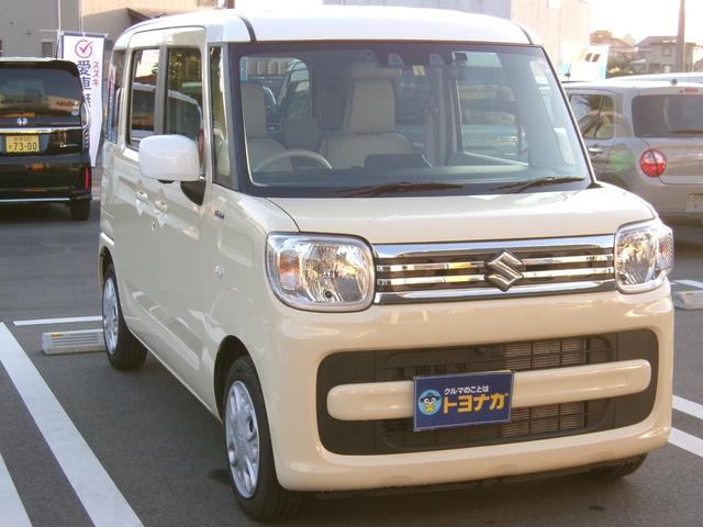 スペーシア ハイブリッドＸ　雹害車　全方位モニター用カメラパッケージ　純正８インチフルセグＳＤナビ　デュアルカメラブレーキサポート　両側オートスライドドア　シートヒーター　ビルトインＥＴＣ　後退時ブレーキサポート　フロアイルミ（4枚目）