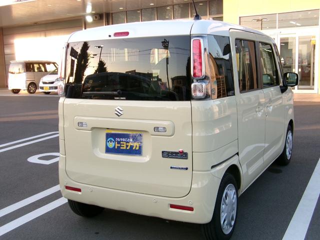 スペーシア ハイブリッドＸ　雹害車　全方位モニター用カメラパッケージ　純正８インチフルセグＳＤナビ　デュアルカメラブレーキサポート　両側オートスライドドア　シートヒーター　ビルトインＥＴＣ　後退時ブレーキサポート　フロアイルミ（7枚目）