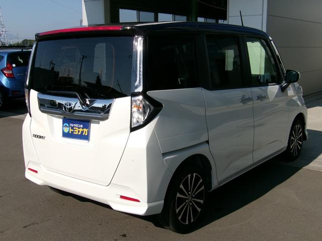 ルーミー カスタムG-T 9インチディスプレイオーディオ Bluetooth パノラミックビューモニター シートヒーター LEDオートライト アダプティブクルーズコントロール コーナーセンサー(4枚目)