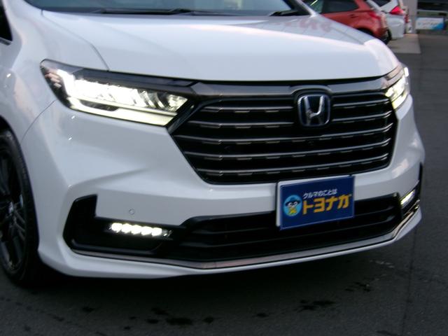 オデッセイハイブリッド e:HEVアブソルート・EXブラックエディション 11.4インチホンダkポネクトナビ フルセグ マルチビューカメラ ホンダセンシング 両側パワスライドドア パワーバックドア LEDオートライト パーキングソナー ヒーター付黒革パワーシート(3枚目)