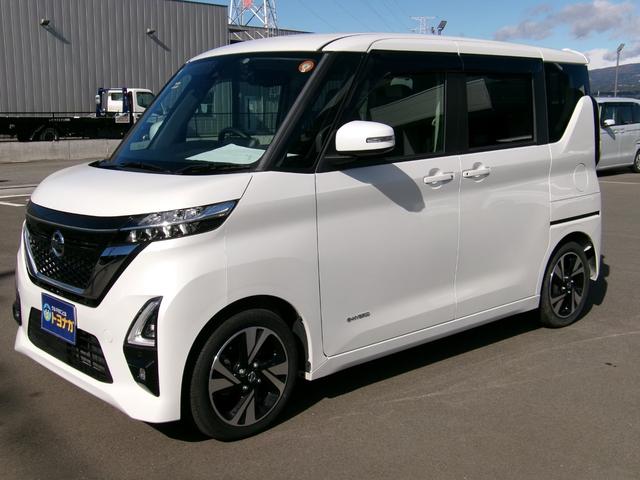 ルークス ハイウェイスター Gターボ 雹災車 9インチナビ TV アラウンドビューモニター Bluetooth 前後ドラレコ エマージェンシーブレーキ LEDヘッドライト フォグランプ ETC 両側電動スライドドア(2枚目)