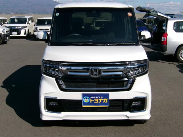 Ｎ－ＢＯＸカスタム Ｌ　雹害車　ワンオーナー　純正インターナビ　フルセグＴＶ　バックカメラ　ナビ連動前後ドラレコ　ホンダセンシング　パワースライドドア　ＬＥＤオートライト　パーキングソナー　シートヒーター（2枚目）