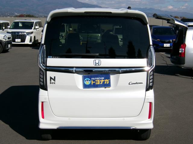 Ｎ－ＢＯＸカスタム Ｌ　雹害車　ワンオーナー　純正インターナビ　フルセグＴＶ　バックカメラ　ナビ連動前後ドラレコ　ホンダセンシング　パワースライドドア　ＬＥＤオートライト　パーキングソナー　シートヒーター（5枚目）