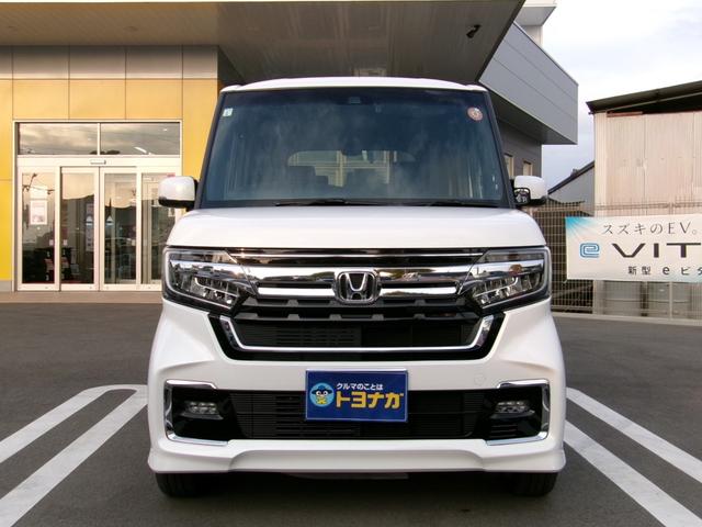 Ｎ－ＢＯＸカスタム Ｌターボ　８インチインターナビ　バックカメラ　ナビ連動ドラレコ前後　ＡＣＣ　ホンダセンシング　ＬＥＤオートライト　Ｄ・Ｎ席シートヒーター　ホンダセンシング　両側電動ドア　ワンオーナー（3枚目）