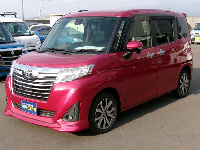 ルーミー カスタムG-T 雹災車 9インチナビ TV DVD再生 バックカメラ Bluetooth接続 前後ドラレコ スマートキー 両席シートヒーター スマートアシスト ETC 両側電動スライドドア(2枚目)