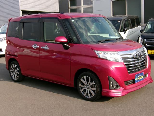 ルーミー カスタムG-T 雹災車 9インチナビ TV DVD再生 バックカメラ Bluetooth接続 前後ドラレコ スマートキー 両席シートヒーター スマートアシスト ETC 両側電動スライドドア(4枚目)