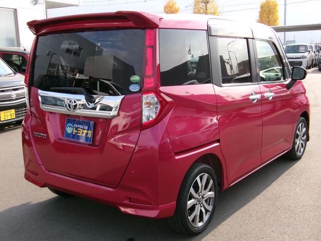 ルーミー カスタムG-T 雹災車 9インチナビ TV DVD再生 バックカメラ Bluetooth接続 前後ドラレコ スマートキー 両席シートヒーター スマートアシスト ETC 両側電動スライドドア(7枚目)