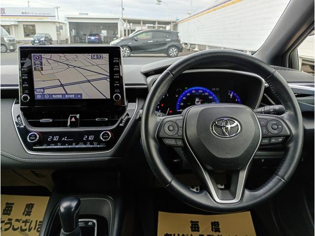カローラスポーツ ハイブリッドＧ　スタイルパッケージ　メーカーナビ　Ｂカメラ　フルセグ　走行中ＯＫ　前後ドラレコ　トヨタセーフティ　ＡｐｐｌｅＣａｒＰｌａｙ　Ａｎｄｒｏｉｄオート　ハーフレザーシート　レーダークルコン　ＥＴＣ　ＬＥＤライト　ＢＴＡ（9枚目）