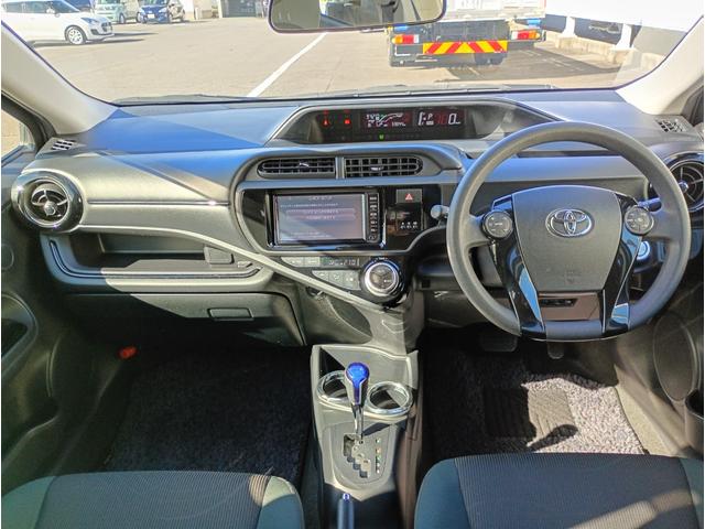 アクア Sスタイルブラック 雹害車 純正SDナビ バックカメラ ワンセグTV CD ビルドインETC シートヒーター LEDヘッドライト LEDフォグ モデリスタアルミホイール 社外シフトノブ プッシュスタート スマートキー(10枚目)