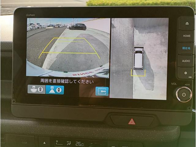 N-BOXカスタム ベースグレード ホンダセンシング 360°ビューカメラ 8インチディスプレイオーディオ ワンセグTV ETC F/Rドライブレコーダー 両側パワースライドドア 純正14インチアルミホイール(3枚目)