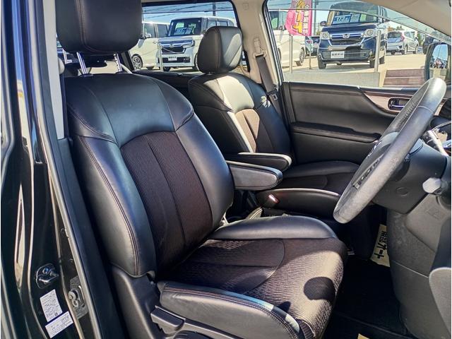 エルグランド ２５０ハイウェイスターＳ　エマージェンシーブレーキ　純正８インチナビゲーションシステム　フルセグＴＶ　ＥＴＣ　ＨＩＤヘッドライト　プッシュスタート　左右パワースライドドア　パワーリアゲート　純正１８インチアルミホイール（46枚目）