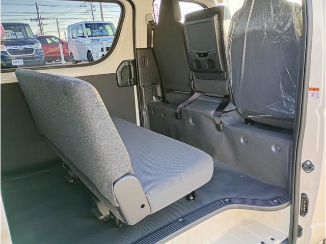 ハイエースバン ＤＸ　ＧＬパッケージ　登録済未使用車　トヨタセーフティセンス　オートハイビーム　ＬＥＤヘッドライト　自動防眩インナーミラー　両サイドスライドドア　助手席エアバック　プライバシーガラス　スペアキー（45枚目）