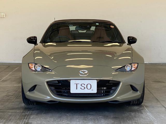 ロードスター ブラウン・トップ　純正ＭＴ　ワンオーナー　Ｂｒｅｍｂｏ社製フロント対向４ピストンキャリパー　１６インチＲＡＹＳ社製鍛造アルミホイール　シート（ナッパレザー／カラー：テラコッタ）　ソフトトップカラー：ブラウン（3枚目）