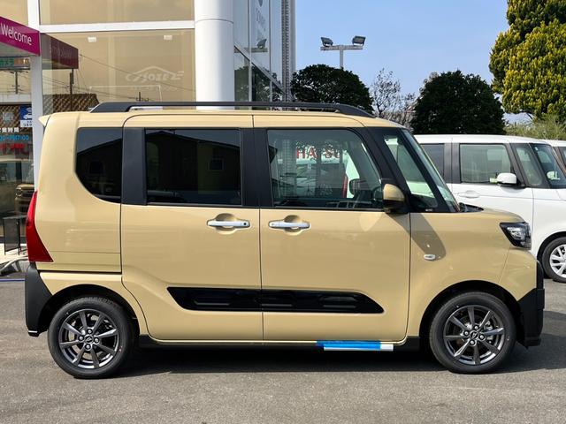 タント ファンクロス　届出済未使用車／スマートアシスト／ＬＥＤヘッドライト／両側パワースライドドア／コーナーセンサー／衝突被害軽減ブレーキ／シートヒーター／電動パーキングブレーキ／純正１４インチアルミホイール／オートライト（47枚目）