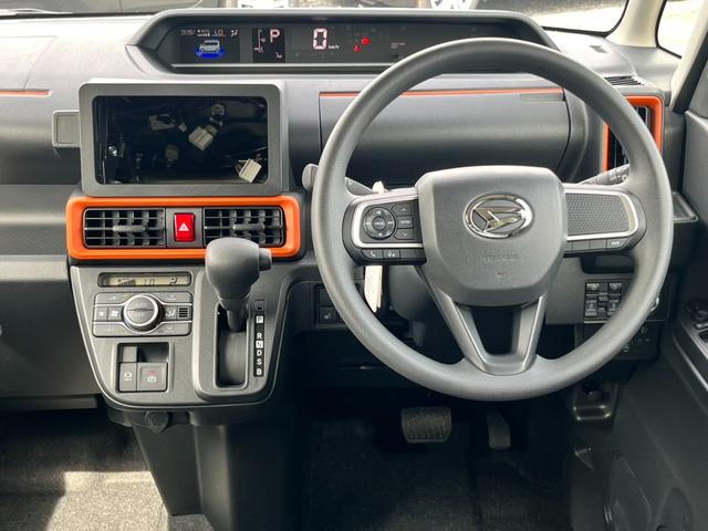 タント ファンクロス　届出済未使用車／ＬＥＤヘッドライト／両側パワースライドドア／バックカメラ／衝突被害軽減ブレーキ／コーナーセンサー／オートエアコン／シートヒーター／電動パーキングブレーキ／オートホールドブレーキ／（6枚目）