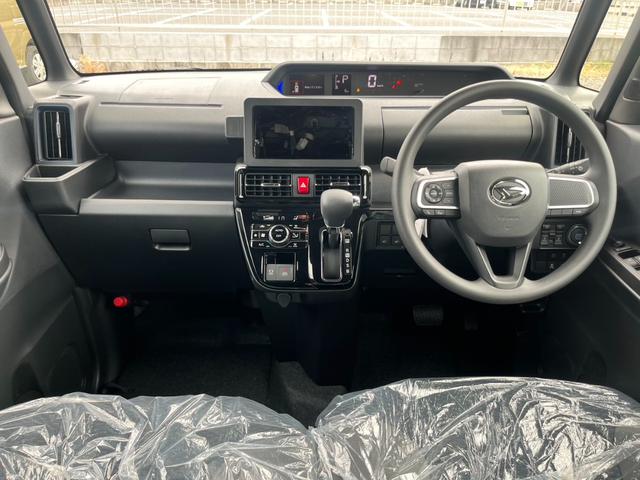 タント カスタムＸ　届出済未使用車／ＬＥＤヘッドライト／両側パワースライドドア／バックカメラ／衝突被害軽減ブレーキ／コーナーセンサー／オートエアコン／シートヒーター／電動パーキングブレーキ／オートホールドブレーキ／（5枚目）