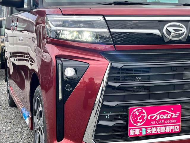 タント カスタムＸ　届出済未使用車／ＬＥＤヘッドライト／両側パワースライドドア／バックカメラ／衝突被害軽減ブレーキ／コーナーセンサー／オートエアコン／シートヒーター／電動パーキングブレーキ／オートホールドブレーキ／（43枚目）