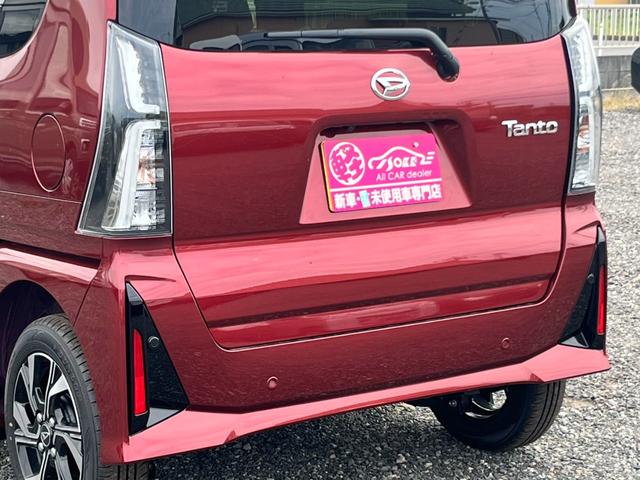 タント カスタムＸ　届出済未使用車／ＬＥＤヘッドライト／両側パワースライドドア／バックカメラ／衝突被害軽減ブレーキ／コーナーセンサー／オートエアコン／シートヒーター／電動パーキングブレーキ／オートホールドブレーキ／（45枚目）