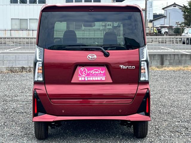 タント カスタムＸ　届出済未使用車／ＬＥＤヘッドライト／両側パワースライドドア／バックカメラ／衝突被害軽減ブレーキ／コーナーセンサー／オートエアコン／シートヒーター／電動パーキングブレーキ／オートホールドブレーキ／（52枚目）