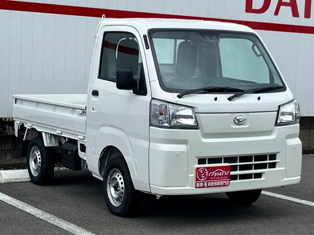 ハイゼットトラック スタンダードＳＡＩＩＩｔ　届出済未使用車／スマートアシスト／衝突被害軽減ブレーキ／コーナーセンサー／オートライト／オートハイビーム／アイドリングストップ／自社保証付き／車線逸脱抑制制御機能／府見間違い防止機能付／オーディオレス（33枚目）