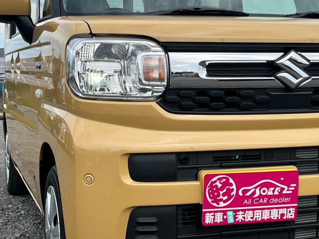 スペーシア ハイブリッドＧ　届出済未使用車／スズキセーフティサポート／ＬＥＤヘッドライト／オートライト／スマートキー／プッシュスタート／オートエアコン／アイドリングストップ／衝突被害軽減ブレーキ／コーナーセンサー／ステリモ付き／（35枚目）