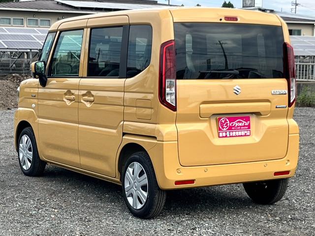 スペーシア ハイブリッドＧ　届出済未使用車／スズキセーフティサポート／ＬＥＤヘッドライト／オートライト／スマートキー／プッシュスタート／オートエアコン／アイドリングストップ／衝突被害軽減ブレーキ／コーナーセンサー／ステリモ付き／（38枚目）