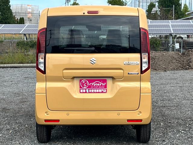 スペーシア ハイブリッドＧ　届出済未使用車／スズキセーフティサポート／ＬＥＤヘッドライト／オートライト／スマートキー／プッシュスタート／オートエアコン／アイドリングストップ／衝突被害軽減ブレーキ／コーナーセンサー／ステリモ付き／（65枚目）