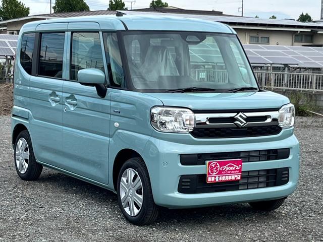 スペーシア ハイブリッドＧ　届出済未使用車／スズキセーフティサポート／ＬＥＤヘッドライト／オートライト／スマートキー／プッシュスタート／オートエアコン／アイドリングストップ／衝突被害軽減ブレーキ／コーナーセンサー／ステリモ付き／（39枚目）