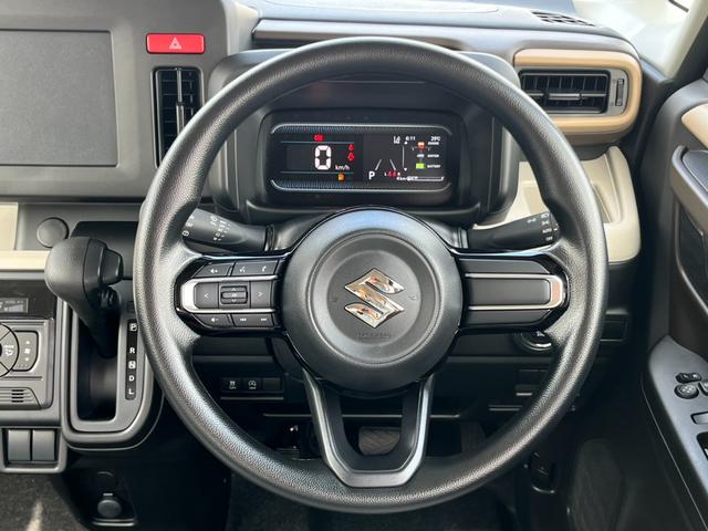 スペーシア ハイブリッドＧ　届出済未使用車／スズキセーフティサポート／ＬＥＤヘッドライト／オートライト／スマートキー／プッシュスタート／オートエアコン／アイドリングストップ／衝突被害軽減ブレーキ／コーナーセンサー／ステリモ付き／（7枚目）