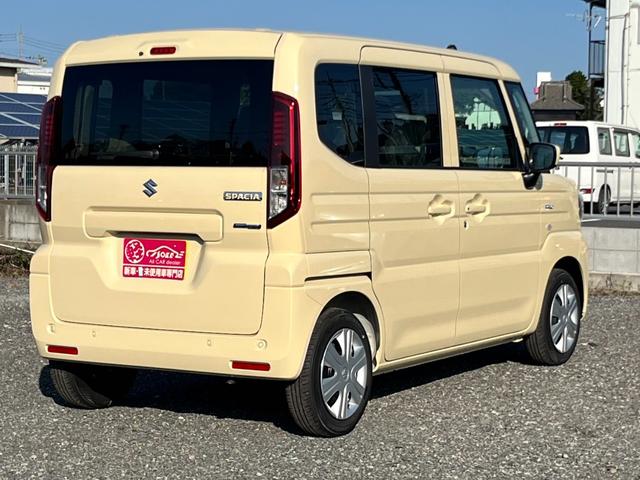 スペーシア ハイブリッドG 届出済未使用車/スズキセーフティサポート/LEDヘッドライト/オートライト/スマートキー/プッシュスタート/オートエアコン/アイドリングストップ/衝突被害軽減ブレーキ/コーナーセンサー/ステリモ付き/(2枚目)