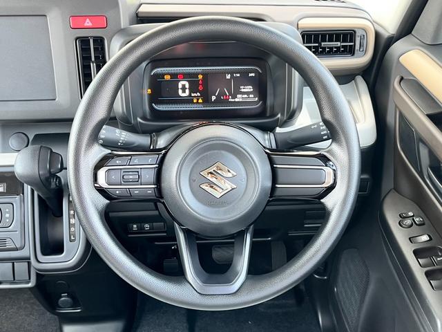 スペーシア ハイブリッドG 届出済未使用車/スズキセーフティサポート/LEDヘッドライト/オートライト/スマートキー/プッシュスタート/オートエアコン/アイドリングストップ/衝突被害軽減ブレーキ/コーナーセンサー/ステリモ付き/(9枚目)
