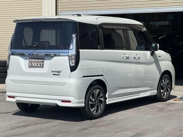 ソリオバンディット ハイブリッドMV 登録済み未使用車/両側電動スライドドア/衝突被害軽減ブレーキ/ブラインドスポットモニター/LEDヘッドライト/後席サーキュレータ/後席ロールサンシェード/前席ヒーター/アダプティブクルーズコントロール(11枚目)