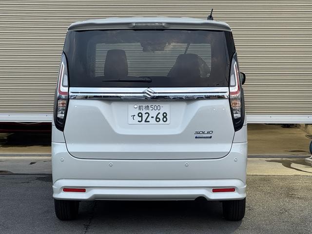 ソリオ ハイブリッドＭＸ　登録済み未使用車／ＥＴＣ２．０／電動スライドドア／衝突被害軽減ブレーキ／レーダークルーズコントロール／前席シートヒーター／後席ロールサンシェード／格納式テーブル／純正１５インチアルミホイール／ＡＨＢ（33枚目）