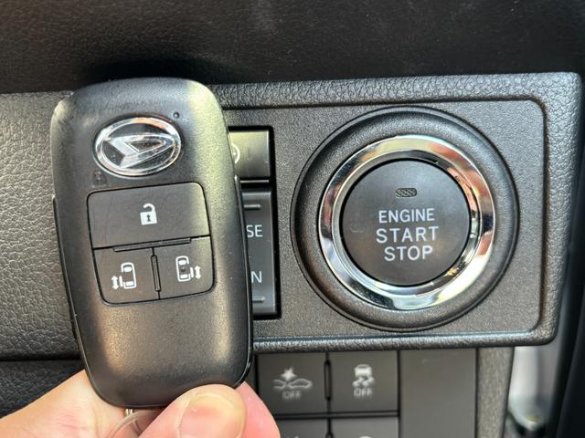 ムーヴキャンバス ストライプスＧ　雹害車につき現車確認した方のみ販売可　７インチナビ　バックカメラ　コーナーセンサー　前席シートヒーター　スマアシ　ステアリングスイッチ　ＤＶＤ再生　両側電動スライド　ホッとカップホルダー（12枚目）