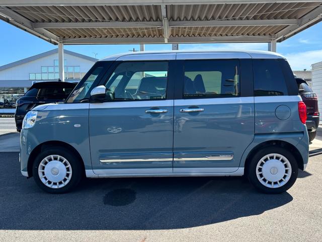 ムーヴキャンバス ストライプスＧ　雹害車につき現車確認した方のみ販売可　７インチナビ　バックカメラ　コーナーセンサー　前席シートヒーター　スマアシ　ステアリングスイッチ　ＤＶＤ再生　両側電動スライド　ホッとカップホルダー（27枚目）