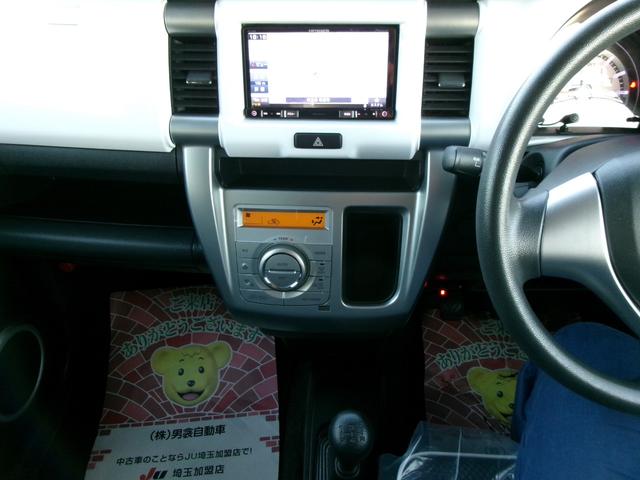 ハスラー Ｇ　フロア５速マニュアル　ＭＴ　社外ナビ　フルセグテレビ　ＣＤ　ＤＶＤ　Ｂｌｕｅｔｏｏｔｈ　ＥＴＣ　運転席シートヒーター　電動格納ミラー　アイドリングストップ　キーレスエントリー　軽ＳＵＶ（10枚目）