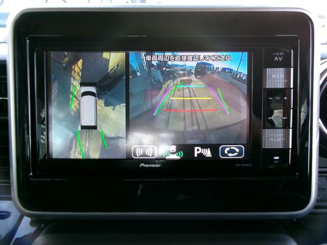 スペーシアカスタム ハイブリッドＧＳ　ＥＴＣ　全周囲カメラ　両側スライド・片側電動　ナビ　クリアランスソナー　アダプティブクルーズコントロール　レーンアシスト　衝突被害軽減システム　オートライト　ＬＥＤヘッドランプ　スマートキー（3枚目）