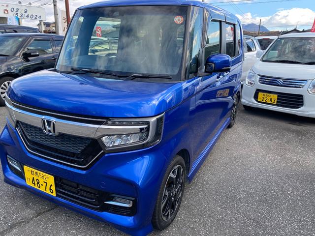 Ｎ－ＢＯＸカスタム Ｇ・ＥＸターボホンダセンシング　ナビＴＶ　バックカメラ　Ｂｌｕｅｔｏｏｔｈ　ＥＴＣ　ホンダセンシング　両側パワースライド　ハーフレザーシート（2枚目）