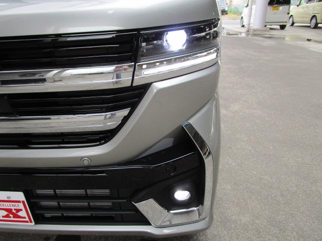 スペーシアカスタム ハイブリッドXSターボ 9インチ全方位モニター付ナビ/全車速追従機能付アダプティブクルーズ/ステアリングヒーター/両側パワースライドドア/衝突軽減ブレーキ メーカー保証継承渡し 届出済未使用車(44枚目)