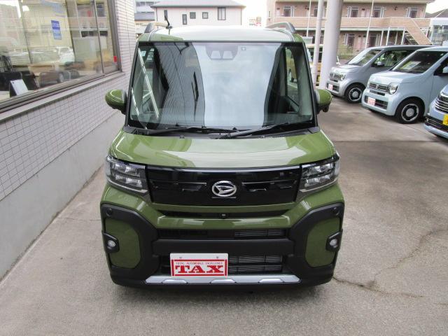 タント ファンクロスターボ　純正オプション！スマートクルーズパッケージ　クルーズコントロール・ＥＴＣ／ナビＴＶ／パノラマモニター／前後ドラレコ　　両側電動スライドドア　スマートアシスト　メーカー保証継承渡し　届出済未使用車（3枚目）